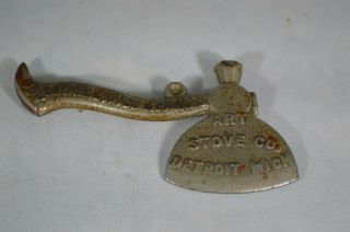 Antique Art Stove Co Advertising Axe Hatchet Cut Out The Whiskey dated 1901 4
