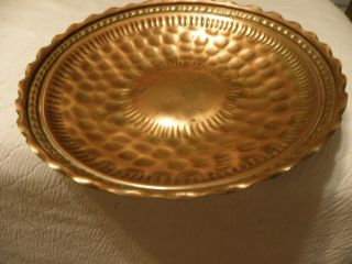 Vintage Large Hammered Copper Bowl By Gregorian