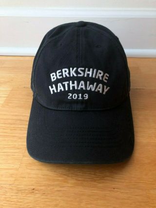 Berkshire Hathaway 2019 Warren Buffett Charlie Munger Black Brooks Hat