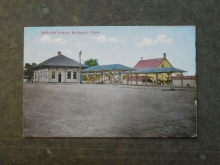 Post Card F96362 Rockport,  Ma Railroad Station C - 1907 - 1915
