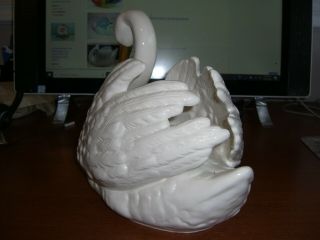 LARGE GOEBEL SWAN PLANTER 12 X 8 X 10 MADE IN WEST GERMANY IN 1969 3