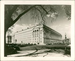 View Of U.  S.  Dept.  Of Justice Building,  Washington U.  S.  A.  - Vintage Photo