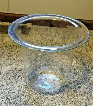 Partylite Seville 3 - Wick Candle Holder Replacement Glass Hurricane