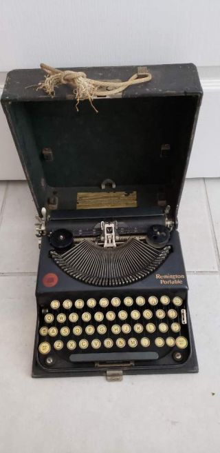 Antique C1920 Remington Standard Portable 1 Typewriter Case