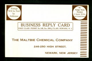 Medical postcard Advertising Creo Tussin Maltbie Chemical Co.  Newark Jersey 2