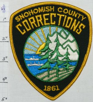 Washington State Snohomish County Corrections Police Dept Patch