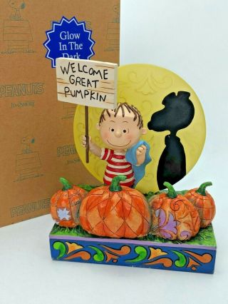 Jim Shore Peanuts Halloween 4055651 Welcome Great Pumpkin 50th Anniversary