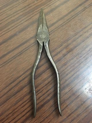 Vintage Snap On No 96 Needle Nose Pliers Vacuum Grip Style Handles Usa