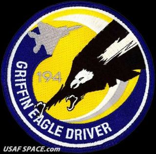 Usaf 194th Fighter Sq - Griffin Eagle Driver - March Arb,  Ca - Vel Patch
