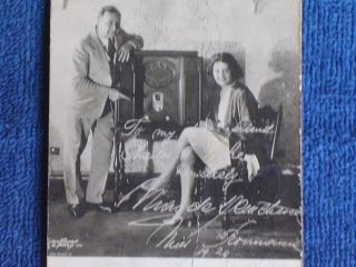 Magda Denetrescu - the 1st Miss Romania - 1929/Majestic Radio Advertising RPPC 5