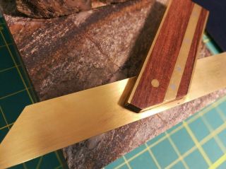Bridge City Tool MS - 1 Jointmakers Miter 45 Square Rosewood & Brass 3