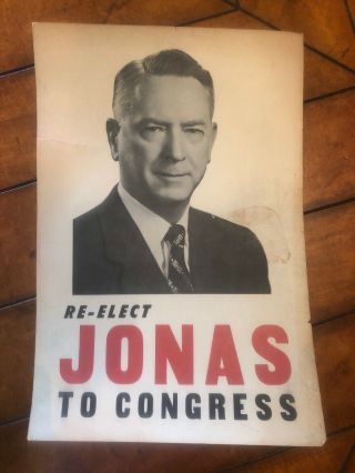 Re - Elect Jonas To Congress Poster