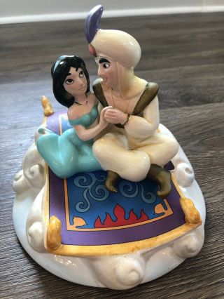 Disney Aladdin & Jasmine On Carpet Music Box Schmid “a Whole World "