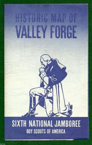 Boy Scout - 1964 National Jamboree - Historic Map Of Valley Forge -