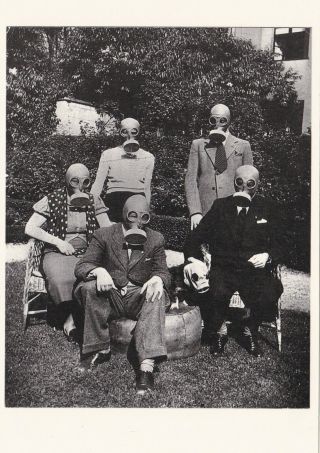 Cologne,  Germany,  Us Consul & Family Wearing Gas Masks In 1939,  Practice For Attack