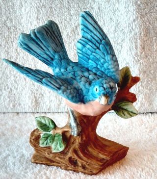 Ardco Dallas Fine Quality Glazed Porcelain Bluebird Figurine
