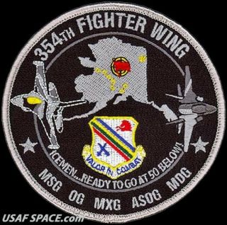 Usaf 354th Fighter Wing - F - 35 Icemen Ready To Go At 50 Below - Eielson Afb Ak Patch