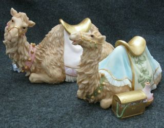 Seraphim Classics Nativity Figures Two Camels By Roman No.  82793 Rare Read Ad