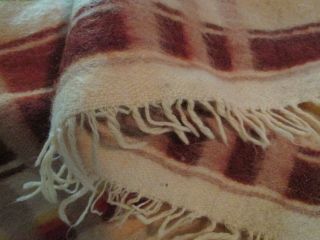 Vintage Wool Indian Horse Blanket Look Old Colorful Wool Blanket 84 