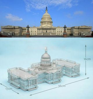 Doodles Destinations Capitol Usa Building Wire Architectural Model