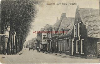 Holland Netherlands Oosteinde Amsterdam Sint Anna Parochie Vintage Postcard