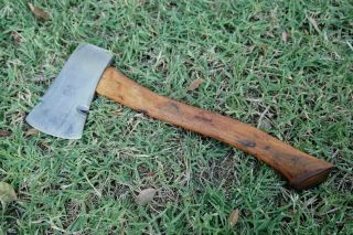 VINTAGE COLLINS 1 - 1/4 LBS OFFICIAL BOY SCOUT AXE/HATCHET BE PREPARED LOGO 8