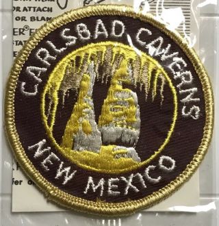 NIP Carlsbad Caverns National Park Chihuahuan Desert Mexico Round Patch 2