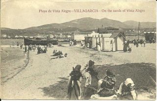 Villagarcia,  Spain - Playa De Vista Alegre (printed Tarjeta Postal) C1930
