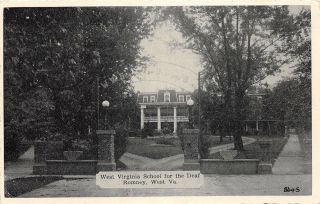 D46/ Romney West Virginia Wv Postcard 1944 School For The Deaf 2
