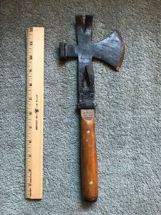 Vintage Hatchet Axe Hammer Multi Tool • Antique Woodworking Blacksmith Tool