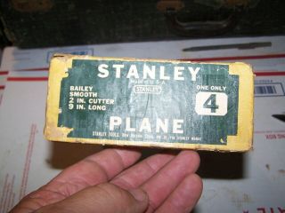 Stanley Wood Plane No.  4 Box 2 Piece Box