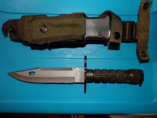 Phrobis Iii M9 Bayonet Knife W/ Phrobis Sheath/stone/pouch Issued & Solid