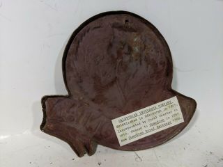Antique Pressed Copper Caledonian Insurance Company Fire Mark Sign 7