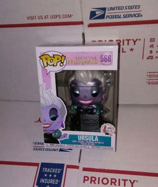 FUNKO POP THE LITTLE MERMAID METALLIC URSULA.  D23 EXPO SHARED EXCLUSIVE.  IN HAND 2