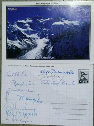 Everest,  Alpinismo,  Autograph,  Polish Expedition,  Mountaineer,  Kanchenjunga,  Himalaya