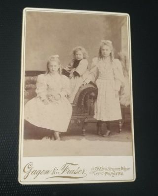 Vintage Photo Of 3 Girls On Couch Toronto Ontario