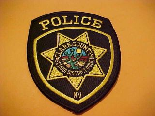 Clark County Nevada School District Police Patch Shoulder Size