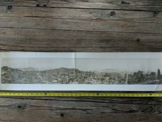 The Burning Of San Francisco 1906 Historic Panoramic.  During And Post Burning.