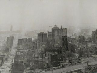 The Burning of San Francisco 1906 Historic Panoramic.  During and Post Burning. 6