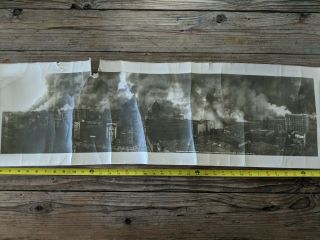 The Burning of San Francisco 1906 Historic Panoramic.  During and Post Burning. 8
