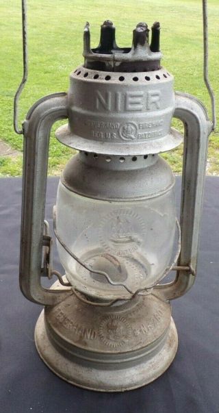 Vintage Nier Feuerhand Firehand Kerosene Lantern 260 Made In Germany