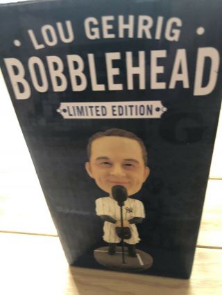 Lou Gehrig 2014 Bobblehead Limited Edition Twins 75th Anniversary Speech Yankees