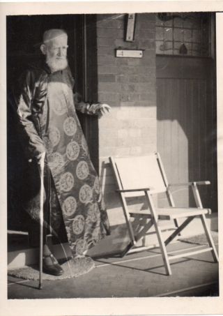 1950 Vintage Photo George Bernard Shaw Irish Playwright At Home Ireland