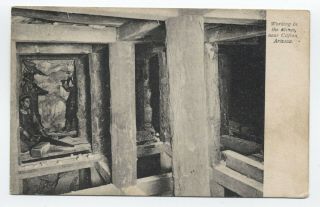 1909 Clifton Arizona Territory Postcard " In The Mines " [y4474]