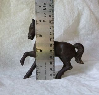 Vintage Cast Iron Horse Pony Coin Penny BANK Statue Figurine Paperweight 3