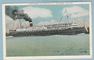 Northern Navigation Co Steamer Noronic Postcard.