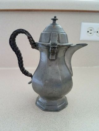 Antique Pewter Tea/coffee Pot - 1809