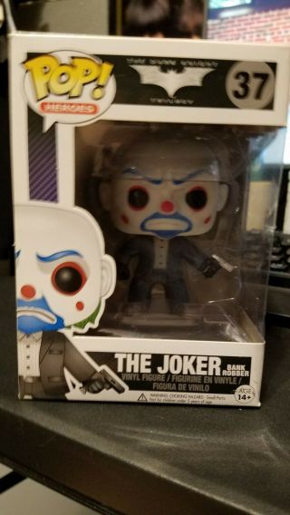 Funko Pop The Dark Knight Bank Robber Joker 37 Rare (box)