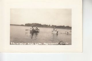 Real Photo Postcard Fishing Fish Lake Near Steininger 