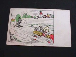 1903 Buster Brown And His Bubble " A Good Bump " Postcard